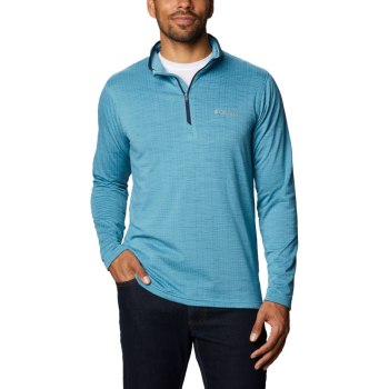 Columbia Hawkins Ave Half Zip, Sudaderas Azul Marino Para Hombre | 735904-EHG